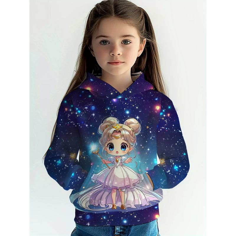 Kinderkleidung Mädchen Hoodies Langarm 3D Cartoon Tiere Drucken Kinder Frühling Herbst Kleidung Casual Niedlich Outdoor Mädchen Kleidung Top 120 von Joom DACH