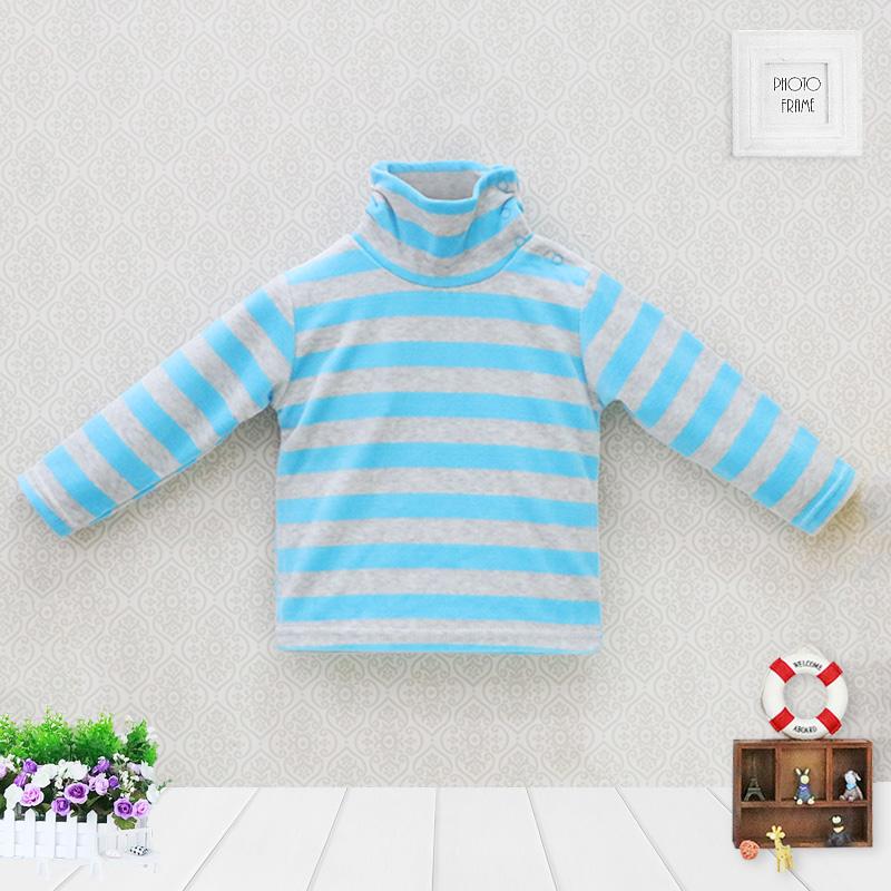 Kinderkleidung für Jungen und Mädchen, Rollkragen, Samt, Winter, Frühling, Streifen, Bluse, Knöpfe, Kinderkleidung, Aapparel Baby 18M 12/18 von Joom DACH
