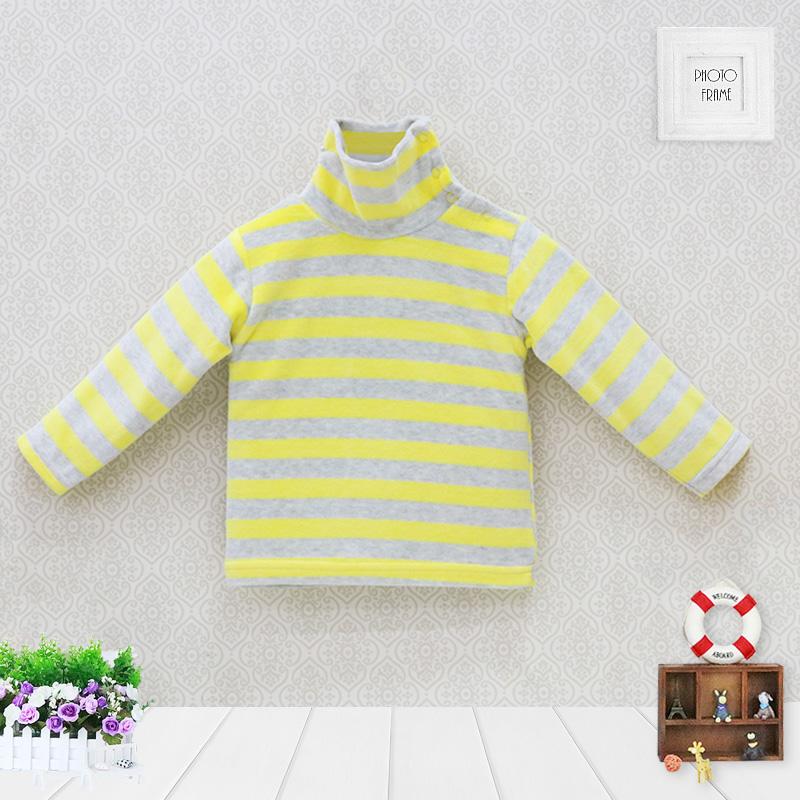Kinderkleidung für Jungen und Mädchen, Rollkragen, Samt, Winter, Frühling, Streifen, Bluse, Knöpfe, Kinderkleidung, Aapparel Baby 18M 12/18 von Joom DACH
