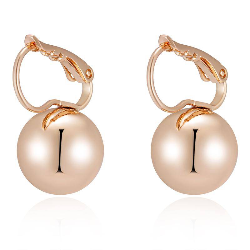 Kinel Rose Gold Farbe Ball Drop Ohrringe Für Frauen Minimalistischen Design Trend Schmuck rose gold von Joom DACH
