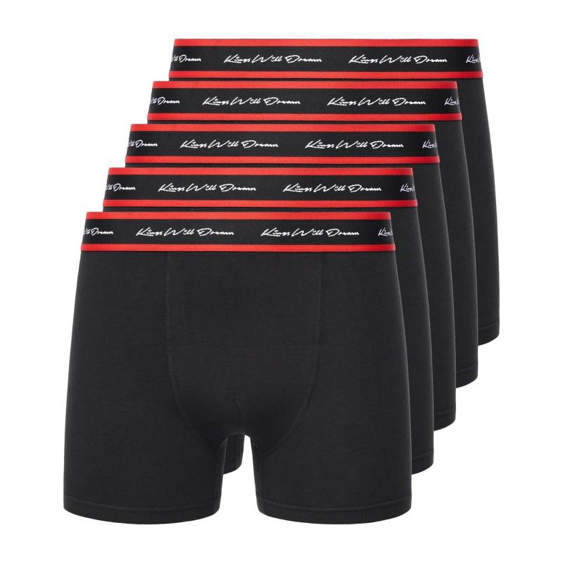 Kings Will Dream Herren Scriptband Boxershorts (Packung mit 5) L schwarz von Joom DACH