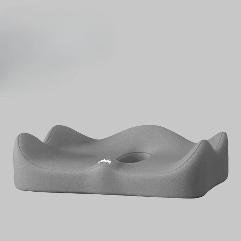 Kissen Büro Sitzende Atmungsaktive Auto Kissen Schwanz Wirbel Dekompression Hüfte Memory Foam Kissen 40*34*8cm grau von Joom DACH
