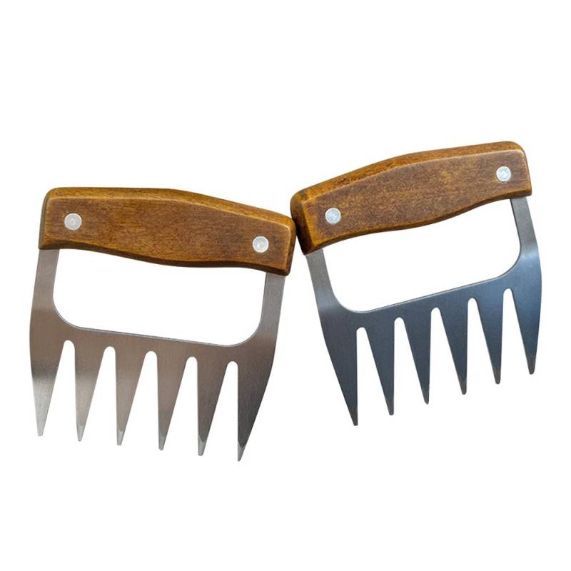 Küchenkralle BBQ Fleischseparator Zerkleinerer mit Holzgriff Manuelle Fleischklemme Braten Gabel Truthahn Hähnchen Küchenhelfer Werkzeug 2pcs Küchenkralle BBQ Fleischseparator Zerkleinerer mit Holzgriff Manuelle Fleischklemme Braten Gabel Truthahn Hähnchen Küchenhelfer Werkzeug 2pcs von Joom DACH