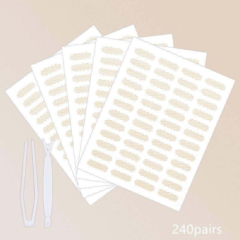 Klar Beige Streifen Augenlid Tape Aufkleber Unsichtbare Doppel Falten Augenlid Spitze Paste Selbstklebende Natürliche Auge Tape Make-Up Schönheit Werkzeug von Joom DACH