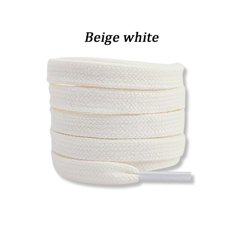 Klassische, flache Schnürsenkel aus Baumwolle für Turnschuhe, Schnürsenkel, hohe Schnürsenkel aus Canvas, lässige Schnürsenkel ohne Elastizität für AF1-Damen 120cm von Joom DACH