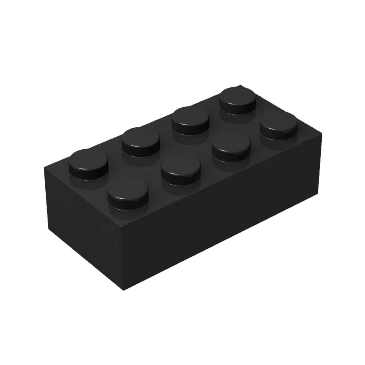 Klassische Bausteine in Volltonfarbe 3001 2x4, 150 Stück, grau-orangefarbene Teile, kompatibel mit allen gängigen Lego-Bausteinmarken 450pcs von Joom DACH