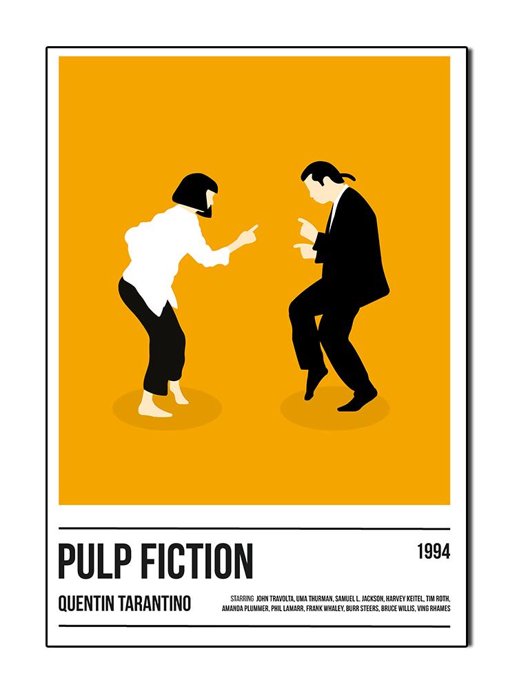 Klassische Film Pulp Fiction Poster Drucken Jack Rabbit Dance Leinwand Malerei Minimalistischen Wand Bild Wohnzimmer Wohnkultur 40x60cm No Frame von Joom DACH
