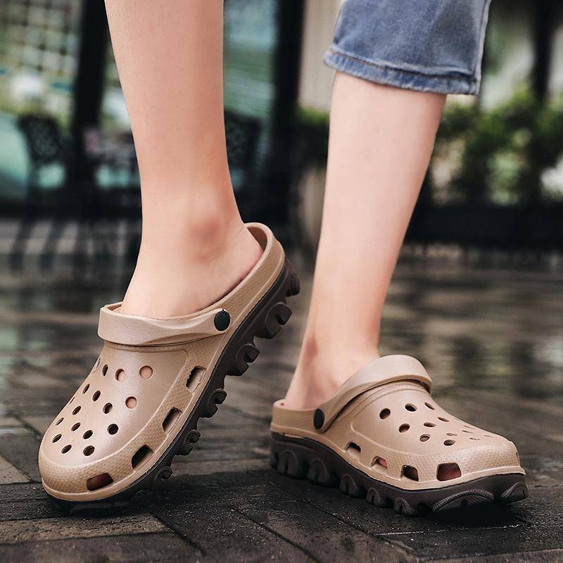 Klassische Herren Damen Outdoor Sandalen Hausschuhe Strand Clogs Bequeme Weiche Clogs Gartenschuhe Herren Freizeitschuhe Große Größe 49 50 51 51 von Joom DACH