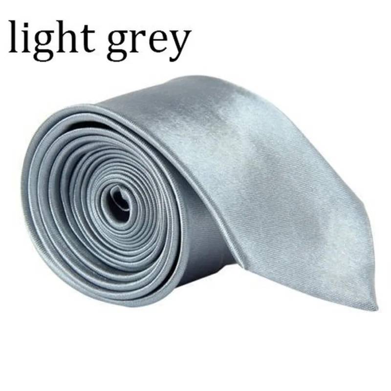Klassische Herren Hochzeit Einfarbige Skinny Krawatten Mode Einfache Schmale Krawatten Jacquard Gewebte Seidenkrawatten für Herren Hochzeitsanzüge Cravate lightgrey von Joom DACH
