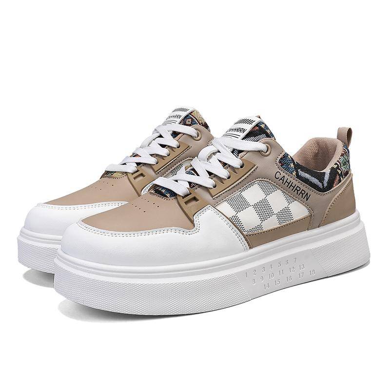 Klassische Sportschuhe Herren Trendschuhe Schnürschuhe Lässig Atmungsaktiv Walking Mesh Schuhe Outdoor Sneaker Flache Jungen Board Schuhe 44 von Joom DACH