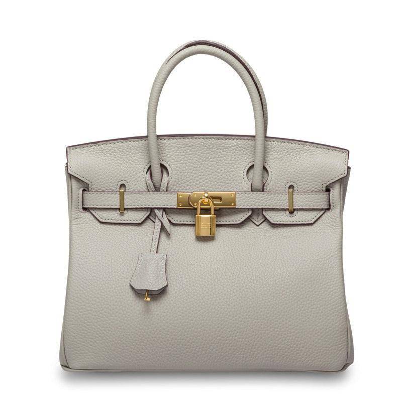 Klassische mode frauen top rindsleder weiß gold tasche leder handtasche schultertasche gold schnalle horizontale platz 20x10x15cm tiefseeblau von Joom DACH