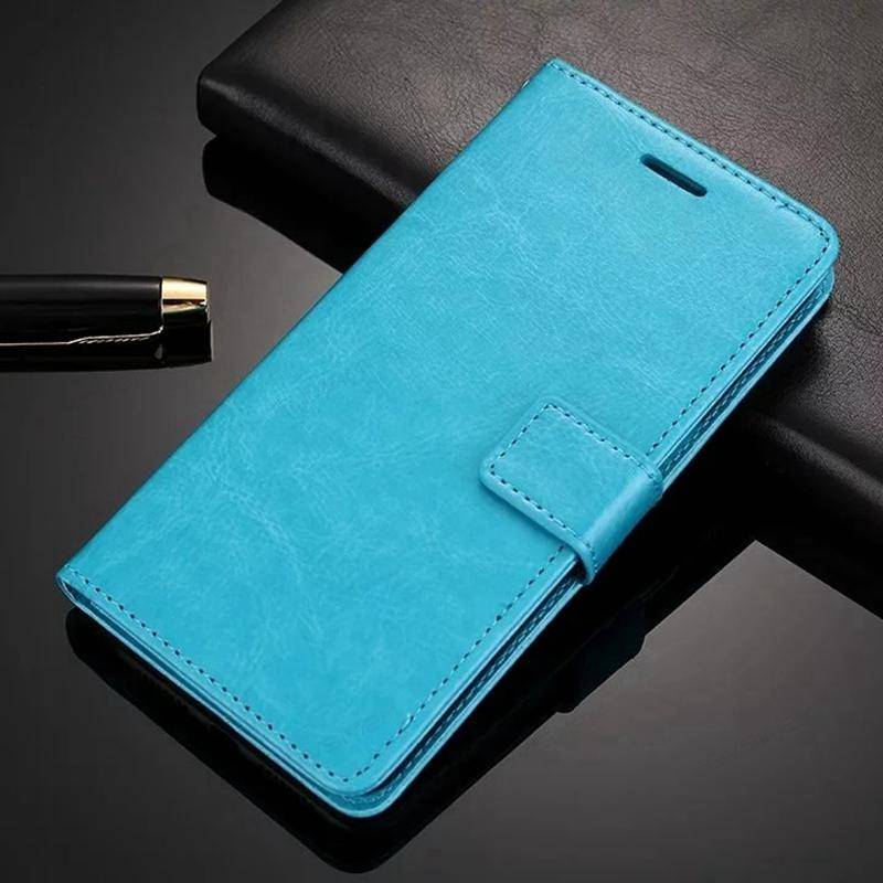Klassischer Buchstil Stand Flip Wallet Leder Handyhülle Kartenfach für Samsung Galaxy A05 A15 A25 A35 A55 A24 A34 A54 5G A53 5G Redmi Note 13 Pro Samsung A52 / A52 5G blau von Joom DACH
