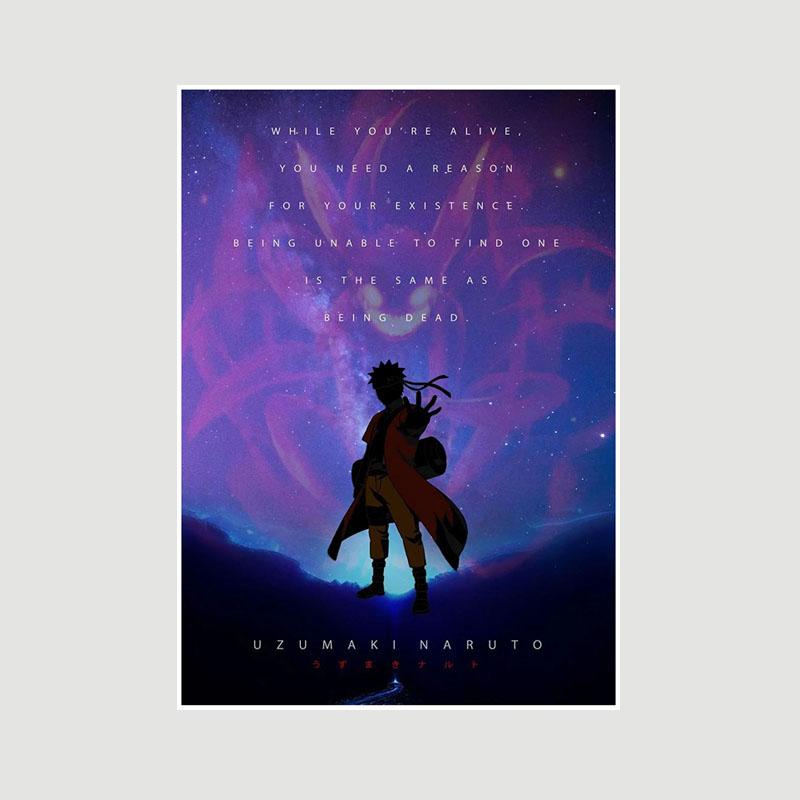 Klassisches Anime Naruto-Poster, weißes Papier, Cartoon-Rollen, Poster und Drucke, Heimdekoration, Wandbild, Raumdekoration, Kunst, Malerei, Fans-Sammlung 30x21cm von Joom DACH
