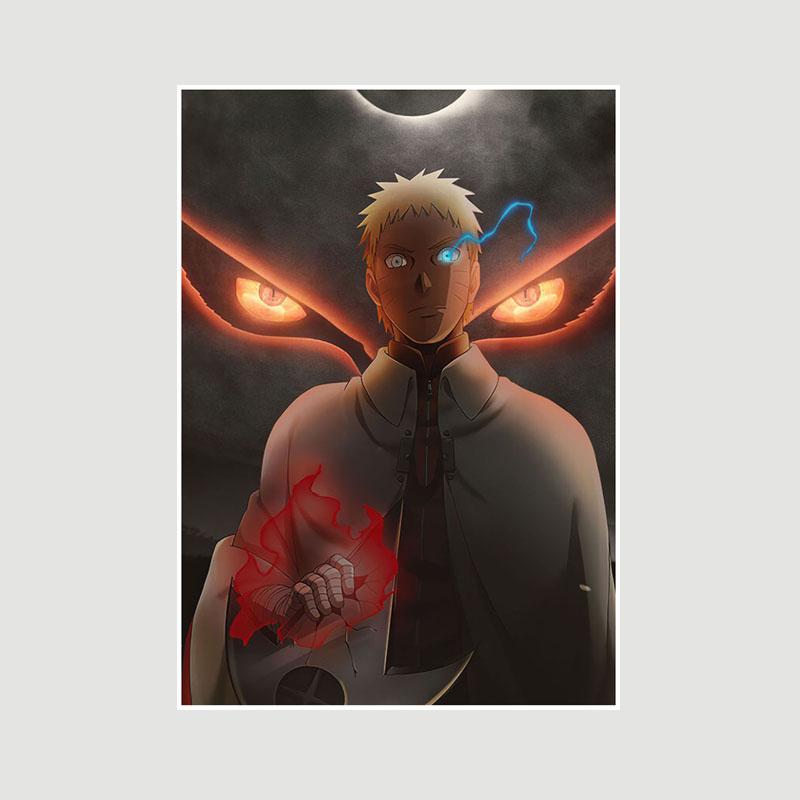 Klassisches Anime Naruto-Poster, weißes Papier, Cartoon-Rollen, Poster und Drucke, Heimdekoration, Wandbild, Raumdekoration, Kunst, Malerei, Fans-Sammlung 30x21cm von Joom DACH
