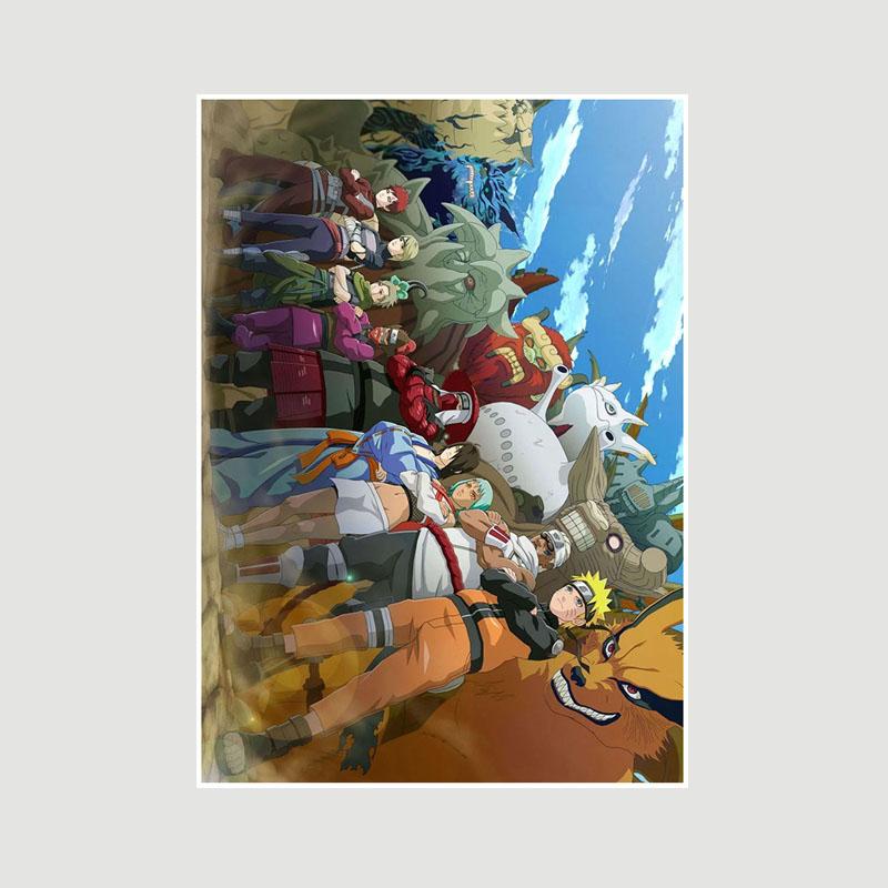 Klassisches Anime Naruto-Poster, weißes Papier, Cartoon-Rollen, Poster und Drucke, Heimdekoration, Wandbild, Raumdekoration, Kunst, Malerei, Fans-Sammlung 30x21cm von Joom DACH