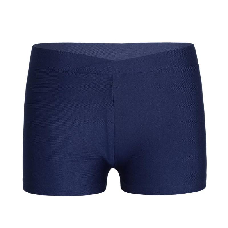Kleine, große Mädchen-Shorts im Boy-Cut-Stil für Fitnessstudio, Workout, Yoga, weiche Stretch-Shorts, zum Laufen, Tanzen und Strand 10-12 Years navy blau von Joom DACH