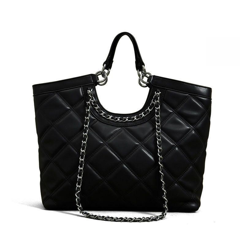 Kleine Duft Stil Diamant Einkaufstasche Lazy Style Handtasche Damen Tasche Modische Kette Umhängetasche Frauen schwarz von Joom DACH