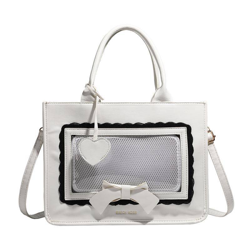 Kleine Essensschmerztasche Lässige Studenten Umhängetasche Uniformtasche Mädchen Tägliches Pendeln Alles-in-einem Schultertasche von Joom DACH