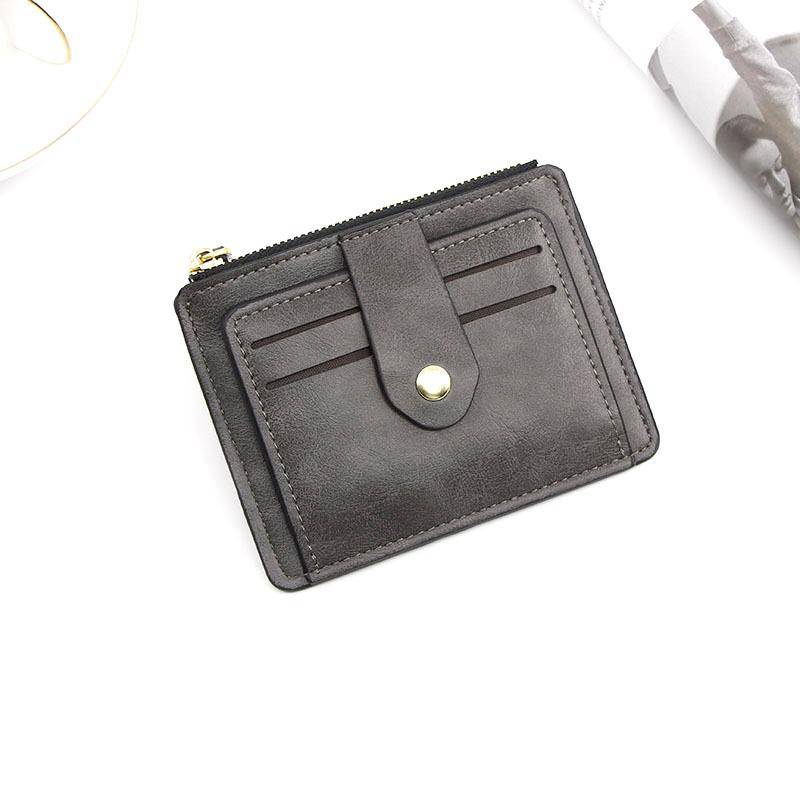 Kleine Mode Kredit ID Karte Halter Schlanke Leder Brieftasche Mit Münzfach Mann Geld Tasche Fall Für Männer Mini Frauen business Geldbörse grau Kleine Mode Kredit ID Karte Halter Schlanke Leder Brieftasche Mit Münzfach Mann Geld Tasche Fall Für Männer Mini Frauen business Geldbörse grau von Joom DACH