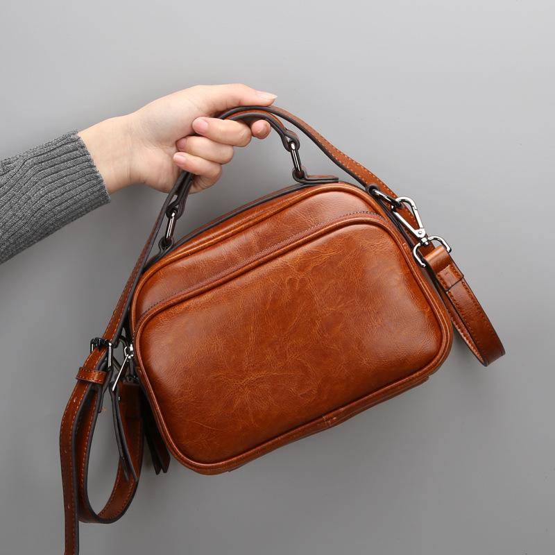 Kleine Tasche Neue Mode Damen Schultertasche Handtasche Umhängetasche Damentasche braun von Joom DACH