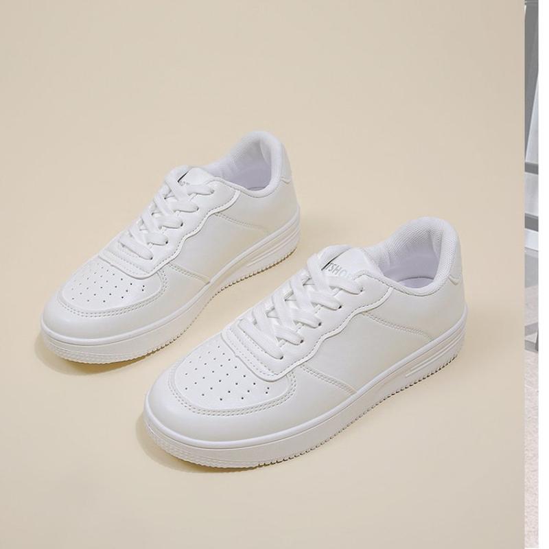 Kleine weiße Ballerinas für Damen, modische Sportschuhe zum Arbeiten und Reisen, leicht, Frühling und Herbst, 40 von Joom DACH