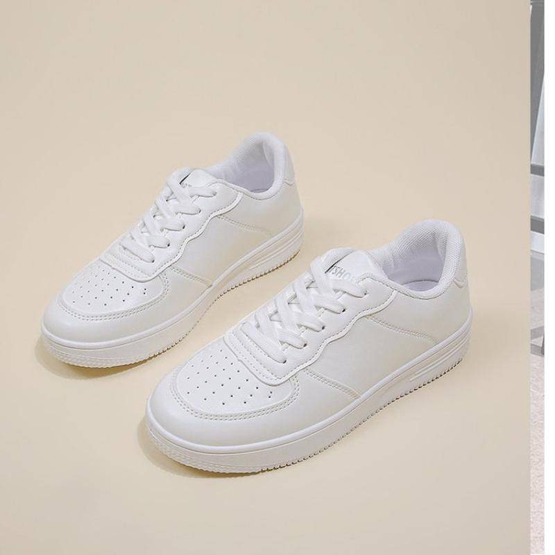 Kleine weiße Ballerinas für Damen, modische Sportschuhe zum Arbeiten und Reisen, leicht, Frühling und Herbst, 40 von Joom DACH