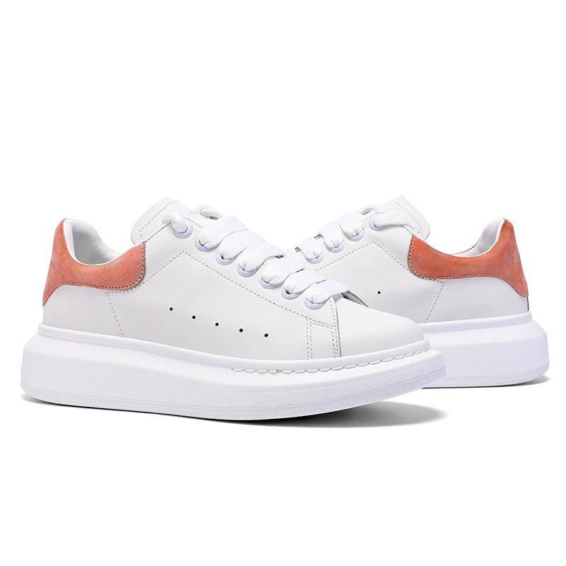 Kleine weiße Schuhe Damen Klassische Rose Rot Allgleiches Damenschuhe Innen Erhöhte Leder Freizeitschuhe 39 von Joom DACH