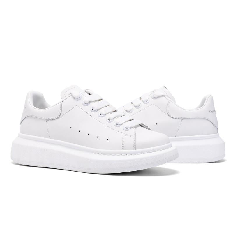 Kleine weiße Schuhe Damen Klassische Rose Rot Allgleiches Damenschuhe Innen Erhöhte Leder Freizeitschuhe 40 von Joom DACH