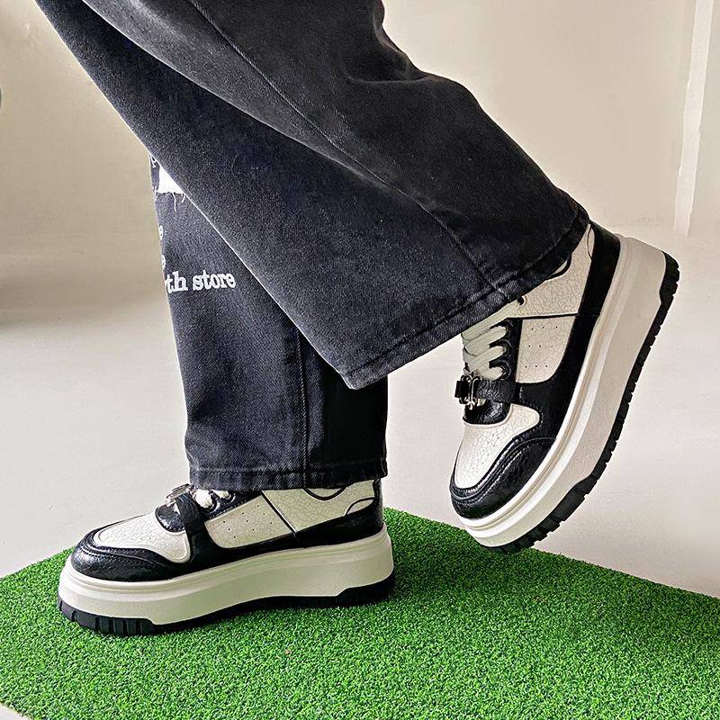 Kleine weiße Schuhe Kinder Frühjahr neue Ins Studentinnen Freizeit Sport vielseitig Board Schuhe 40 schwarz von Joom DACH