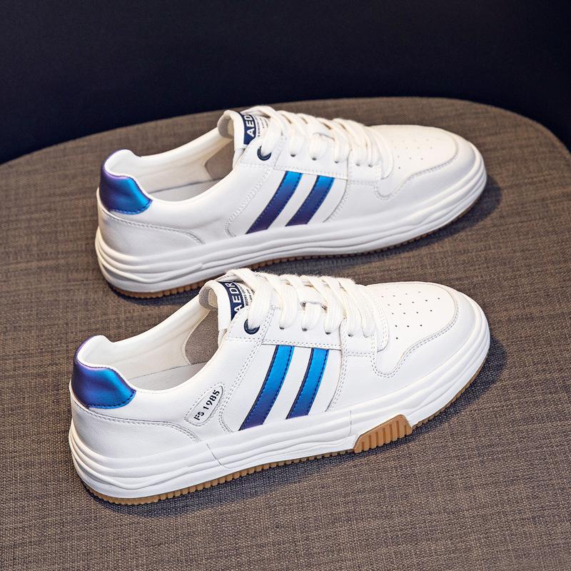 Kleine weiße Schuhe frauen Frühling Stil Neue Alle-spiel Casual frauen Schuhe Leder Flache Schuhe Turnschuhe frauen der Einzelnen Schuhe 40 von Joom DACH
