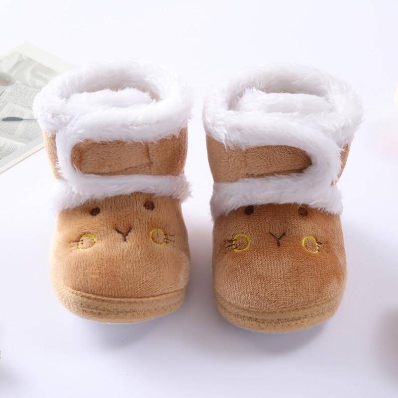 Kleinkind Baby Mädchen Junge Cartoon Bär Baumwolle Schuhe Plus Samt Warme Schnee Stiefel Infant Weiche Sohle Wanderschuhe 14 von Joom DACH