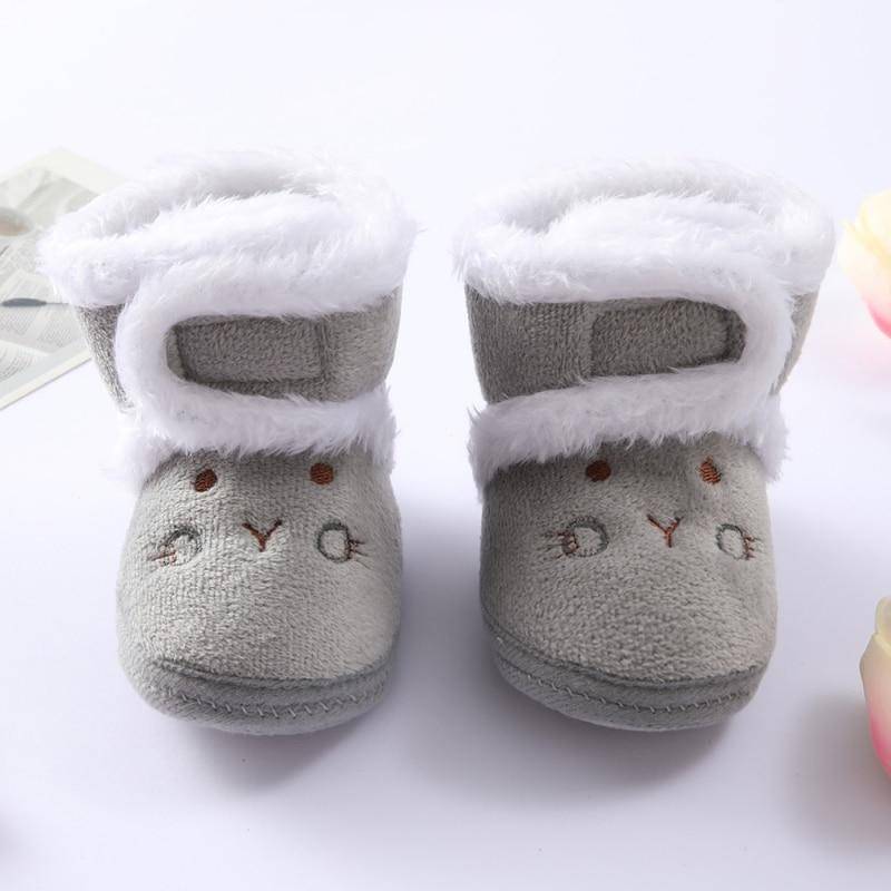Kleinkind Baby Mädchen Junge Cartoon Bär Baumwolle Schuhe Plus Samt Warme Schnee Stiefel Infant Weiche Sohle Wanderschuhe 14 von Joom DACH