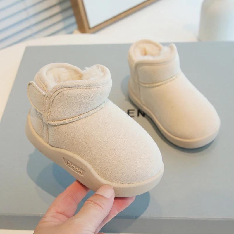 Kleinkind Baby Stiefel Winter Jungen Mädchen Warme Baby Schnee Stiefel Plüsch Weichen Boden Säuglings Schuhe Neugeborenen Baby Outdoor Turnschuhe Kinder schuhe 23 elfenbein von Joom DACH