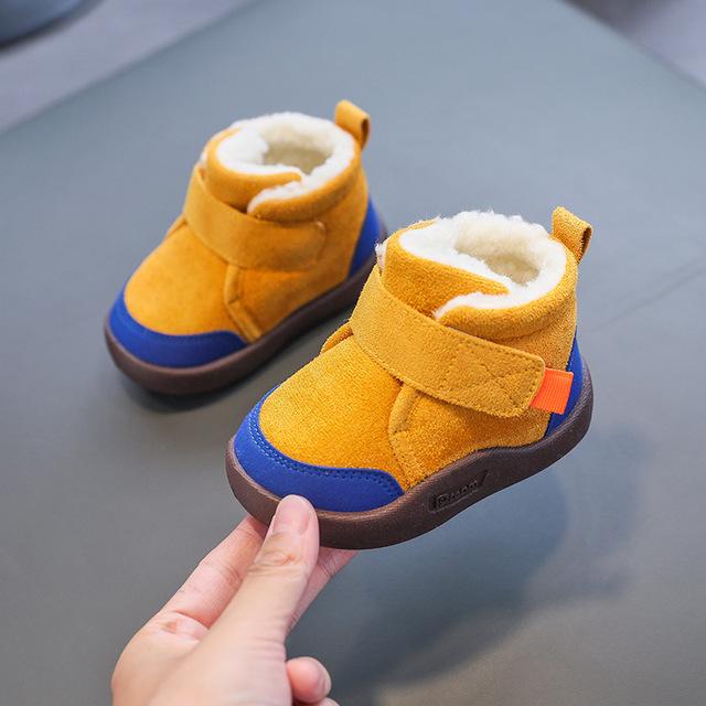 Kleinkind Baby Stiefel Winter Jungen Mädchen Warme Baby Schnee Stiefel Plüsch Weichen Boden Säuglings Schuhe Neugeborenen Baby Outdoor Turnschuhe Kinder schuhe 24 gelb von Joom DACH