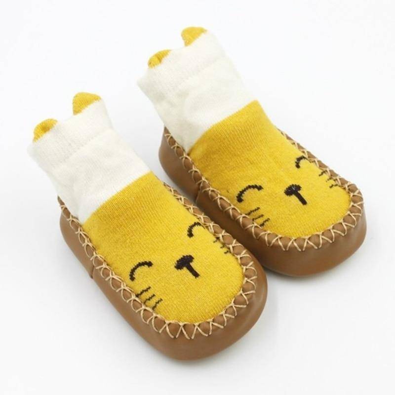 Kleinkind Indoor Socke Schuhe Neugeborenen Baby Socken Winter Dicke Terry Baumwolle Baby Mädchen Socke Gummi Sohlen Säuglings Socke 12-18 Months von Joom DACH