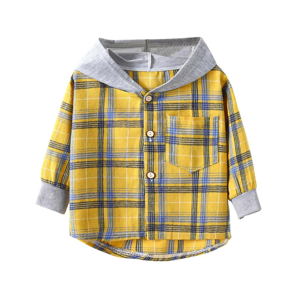 Kleinkind Jungen Kapuzenhemden Langarm Kariertes Hemd für Kinder Frühling Herbst Kinder Kleidung Lässige Baumwollhemden Tops 1-7Y 120 Kleinkind Jungen Kapuzenhemden Langarm Kariertes Hemd für Kinder Frühling Herbst Kinder Kleidung Lässige Baumwollhemden Tops 1-7Y 120 von Joom DACH