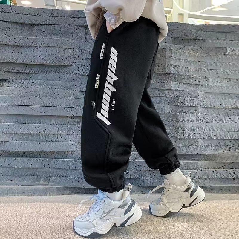 Kleinkind Kinder Jungen Hosen Elastische Taille Hosen Säugling Baby Jogger Hosen Sweatpant Baumwolle Hosen Kinder Casual Bottom für 170 schwarz von Joom DACH