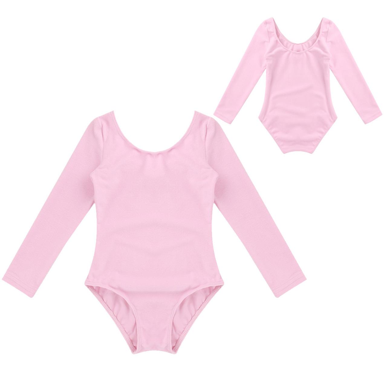 Kleinkind Kinder Mädchen Gymnastik Ballett Langarm Trikot Tutu Rock Tanzkleidung Kostüm 11-12 Years rosa von Joom DACH