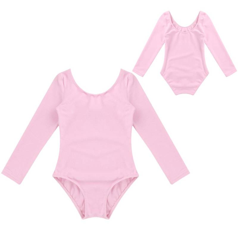 Kleinkind Kinder Mädchen Gymnastik Ballett Langarm Trikot Tutu Rock Tanzkleidung Kostüm 11-12 Years rosa von Joom DACH