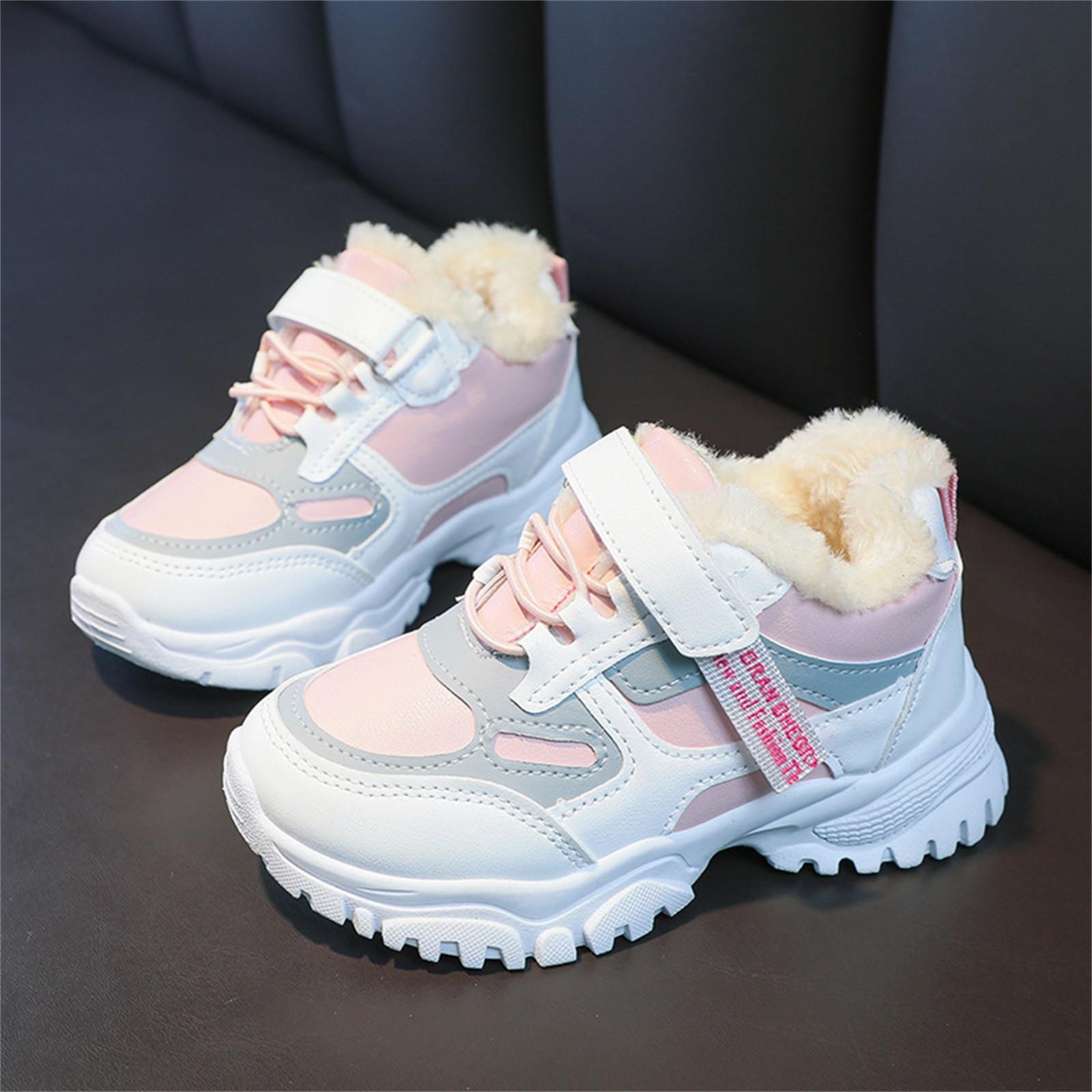 Kleinkind Kleinkind Kinder Baby Jungen Mädchen Warme Atmungsaktive Sport Laufschuhe 35 rosa von Joom DACH