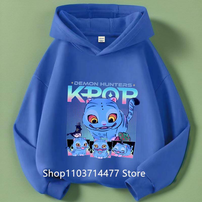 Kleinkind Mädchen Kleidung KPop Dämonenjäger Hoodie Mädchen Mode Lässiges Sweatshirt Film Neu Kinder K-Pop Dämonenjäger Kapuzenoberteile 130 von Joom DACH