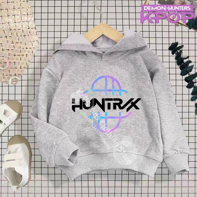 Kleinkind Mädchen Kleidung KPop Dämonenjäger Hoodie Mädchen Mode Lässiges Sweatshirt Film Neu Kinder K-Pop Dämonenjäger Kapuzenoberteile 140 von Joom DACH