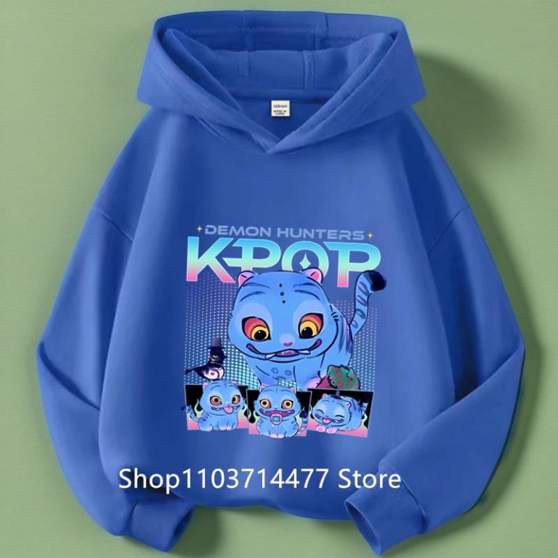 Kleinkind Mädchen Kleidung KPop Dämonenjäger Hoodie Mädchen Mode Lässiges Sweatshirt Film Neu Kinder K-Pop Dämonenjäger Kapuzenoberteile 140 von Joom DACH
