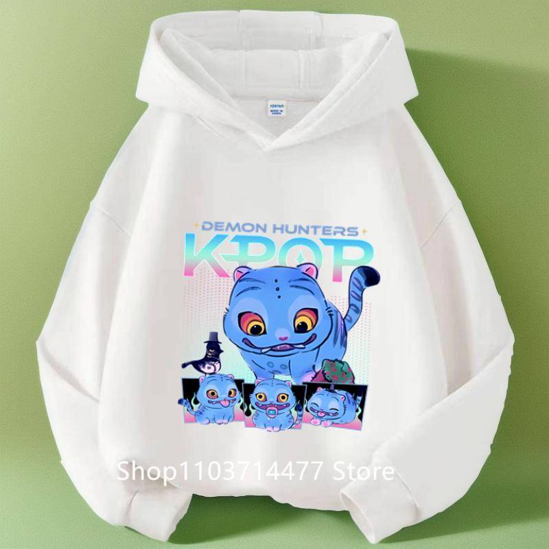 Kleinkind Mädchen Kleidung KPop Dämonenjäger Hoodie Mädchen Mode Lässiges Sweatshirt Film Neu Kinder K-Pop Dämonenjäger Kapuzenoberteile 140 von Joom DACH