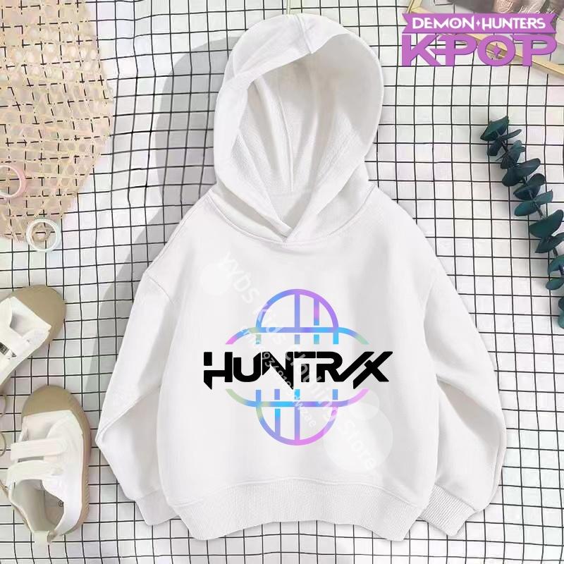 Kleinkind Mädchen Kleidung KPop Dämonenjäger Hoodie Mädchen Mode Lässiges Sweatshirt Film Neu Kinder K-Pop Dämonenjäger Kapuzenoberteile 140 von Joom DACH