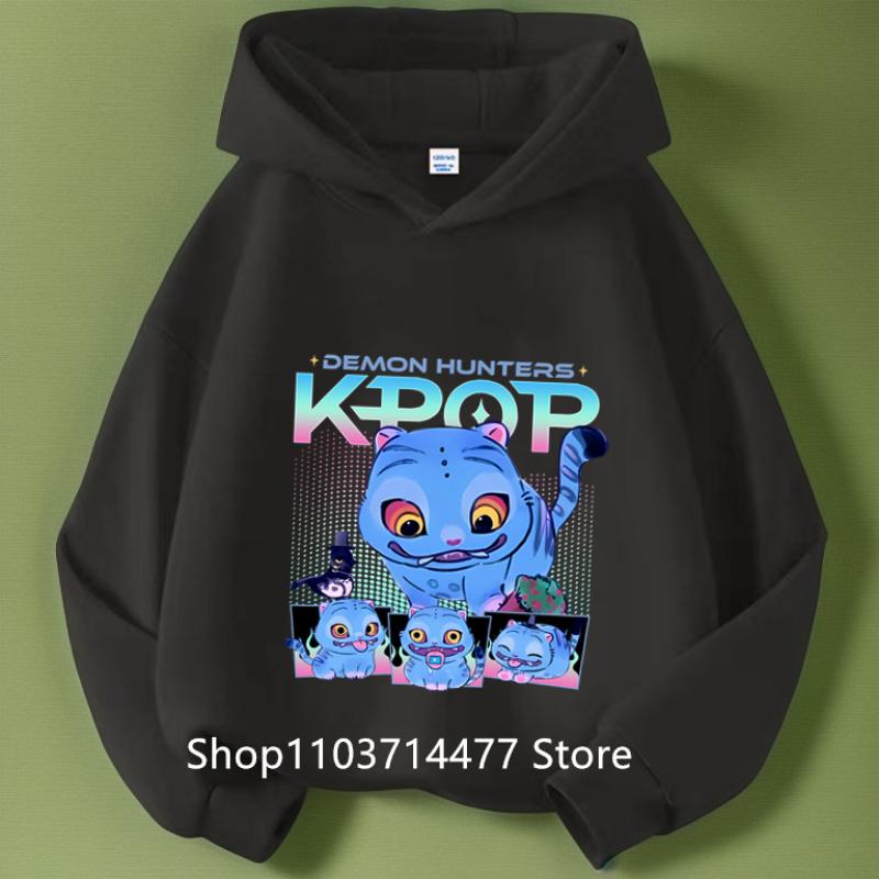 Kleinkind Mädchen Kleidung KPop Dämonenjäger Hoodie Mädchen Mode Lässiges Sweatshirt Film Neu Kinder K-Pop Dämonenjäger Kapuzenoberteile 160 von Joom DACH