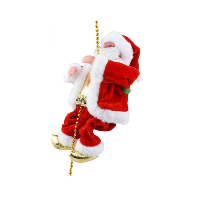 Kletternde Weihnachtsmannfigur Beleuchtung Kunststoff Weihnachts-Weihnachtsmann Hängespielzeug Dekoration für Feiertag und Party von Joom DACH