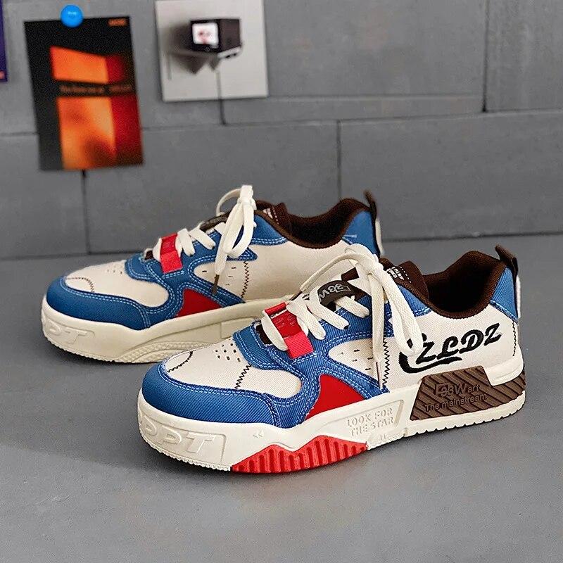 Klobige Schuhe für Männer Trend Männliche Sneakers Bequeme Spleißen Männer Freizeitschuhe Wanderschuhe Vulkanisierte Schuhe Zapatillas Hombre 39 von Joom DACH