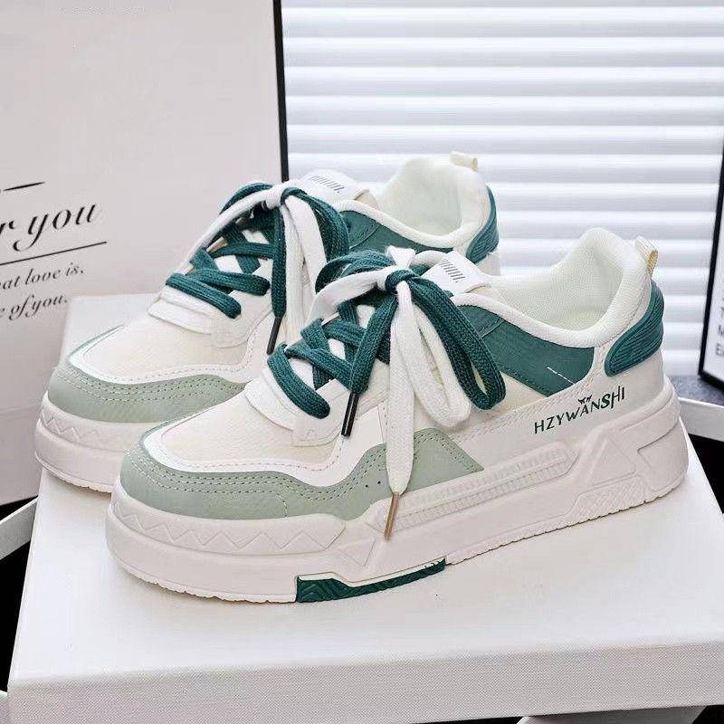 Klobige weiße Plateau-Sneaker Frühling Neu Sport Vielseitig Damen High-Top Luxus Designer-Marke Hochwertige Schuhe für Damen 40 von Joom DACH