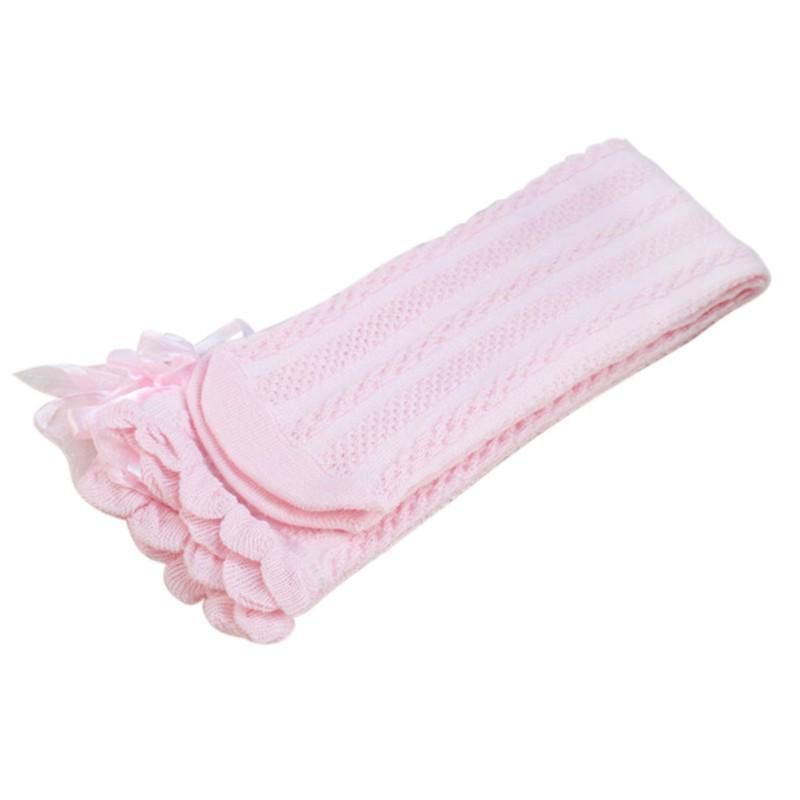 Kniehohe Strümpfe für Kleinkinder, Mädchen, Baumwollstrumpfhose, Fliege, Dekoration, Beinwärmer One Size rosa von Joom DACH